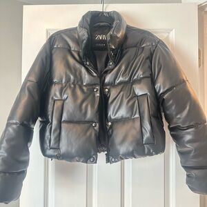 Zara leather jacket
